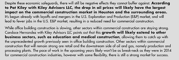 Growth will likely extend to other business sectors, such as education and medical construction.